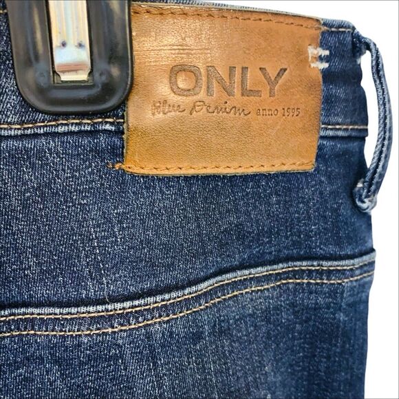 ONLY High Waist Skinny Jeans Size XL 32 /  US 10 Regular - Paola Blue High Rise - Picture 5 of 9